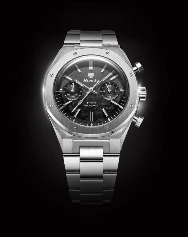 Nivada Grenchen F77 SST CHRONO MECAQUARTZ CARBON MK2 - 38MM