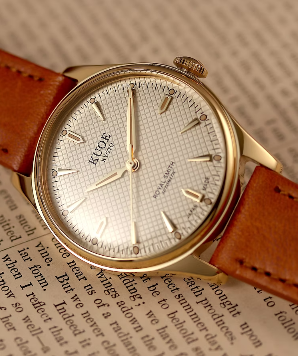 Kuoe ROYAL SMITH 90-006 Gold Case Ivory Dial