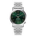 Kuoe OLD SMITH 90-007 Automatic Green Sunray Dial with Stainless Steel Bracelet