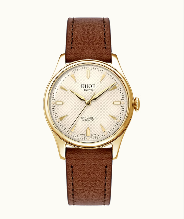 Kuoe ROYAL SMITH 90-006 Gold Case Ivory Dial