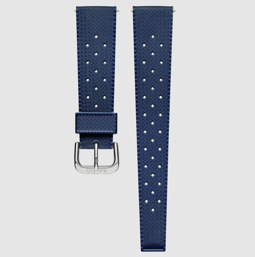 Baltic Rubber Sport Straps - Stainless Steel / Medium