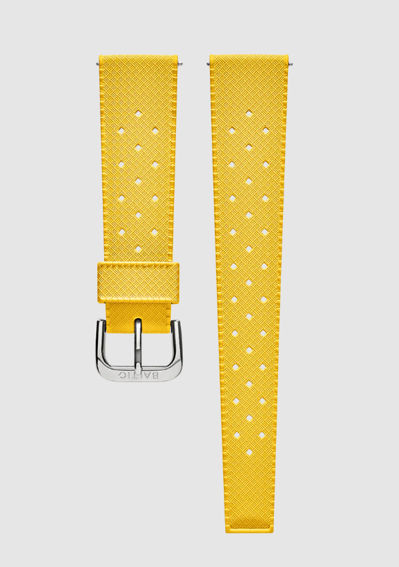 Baltic Rubber Sport Straps - Stainless Steel / Medium
