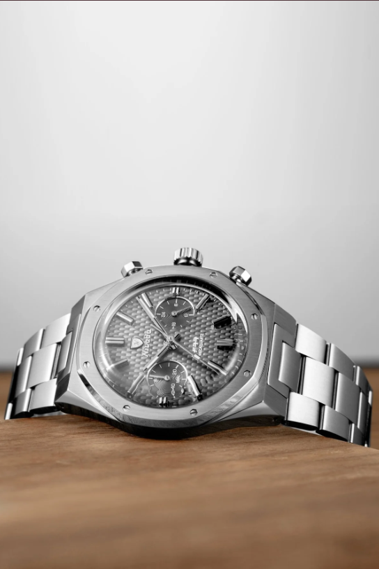 Nivada Grenchen F77 SST CHRONO MECAQUARTZ GREY MK2 - 38MM