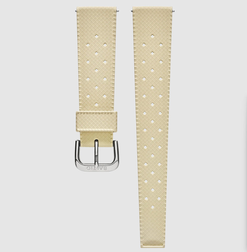 Baltic Rubber Sport Straps - Stainless Steel / Medium