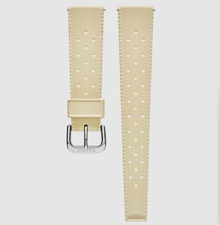 Baltic Rubber Sport Straps - Stainless Steel / Medium