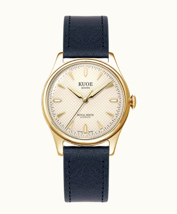 Kuoe ROYAL SMITH 90-006 Gold Case Ivory Dial