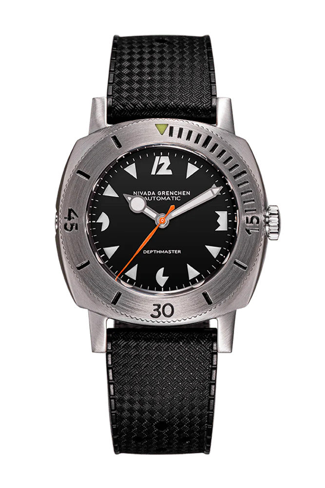 Nivada Grenchen White Art Deco Depthmaster