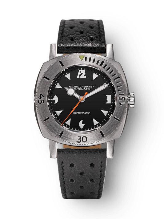 Nivada Grenchen White Art Deco Depthmaster