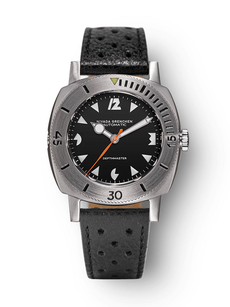 Nivada Grenchen White Art Deco Depthmaster